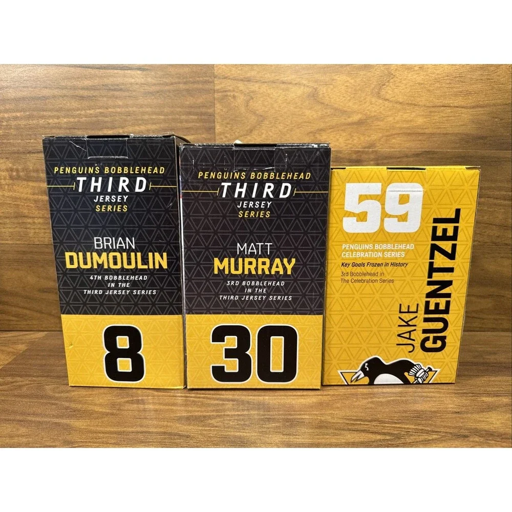 Pittsburgh Penguins Bobbleheads Dumoulin, Guentzel, & Murray